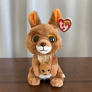 2017 Ty Beanie Boos - Kipper The Kangaroo Beanbag Plush Stuffed Animal Toy 6"